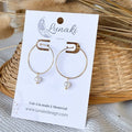 MINI | Boucles d'oreilles avec perles d'eau douce