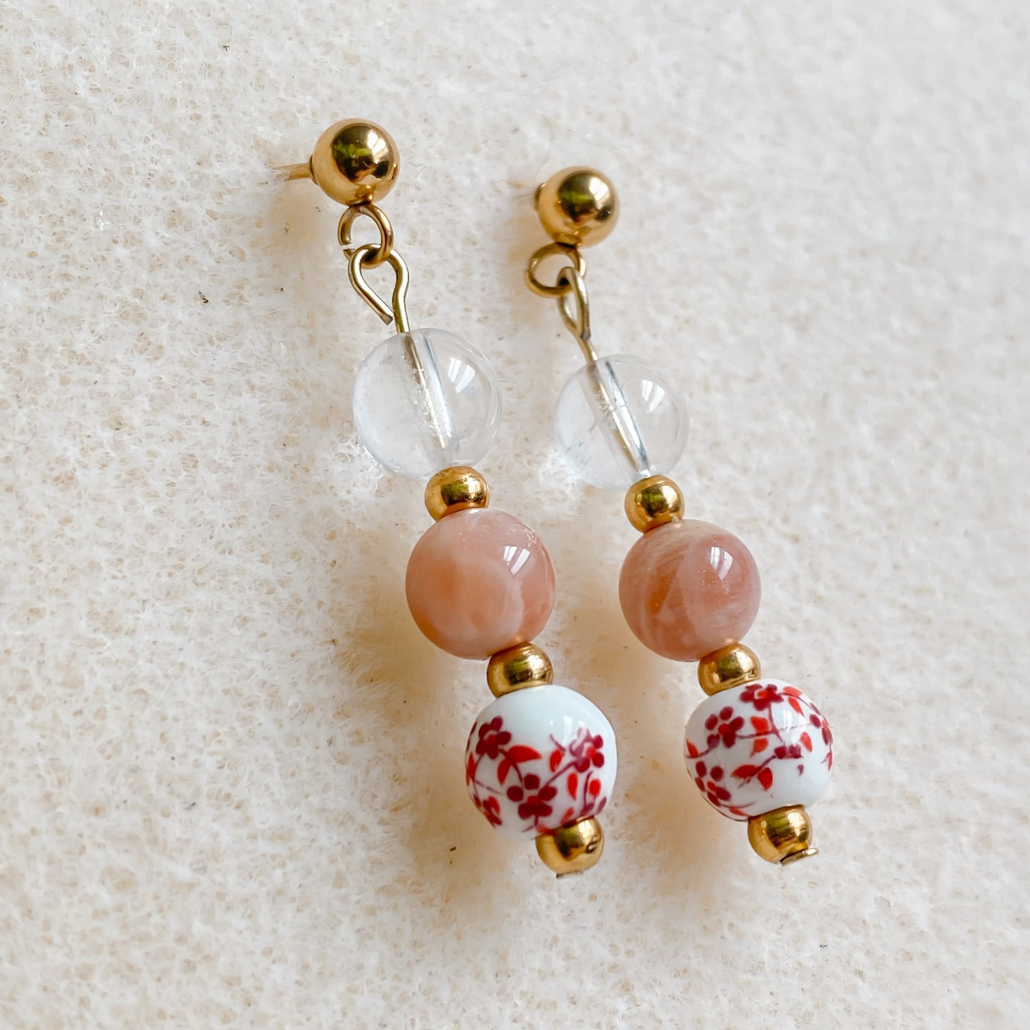 Boucles d’oreilles en pierres naturelles | HANAMI