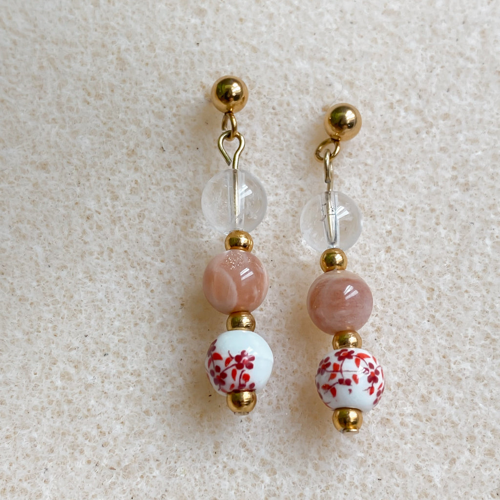 Boucles d’oreilles en pierres naturelles | HANAMI