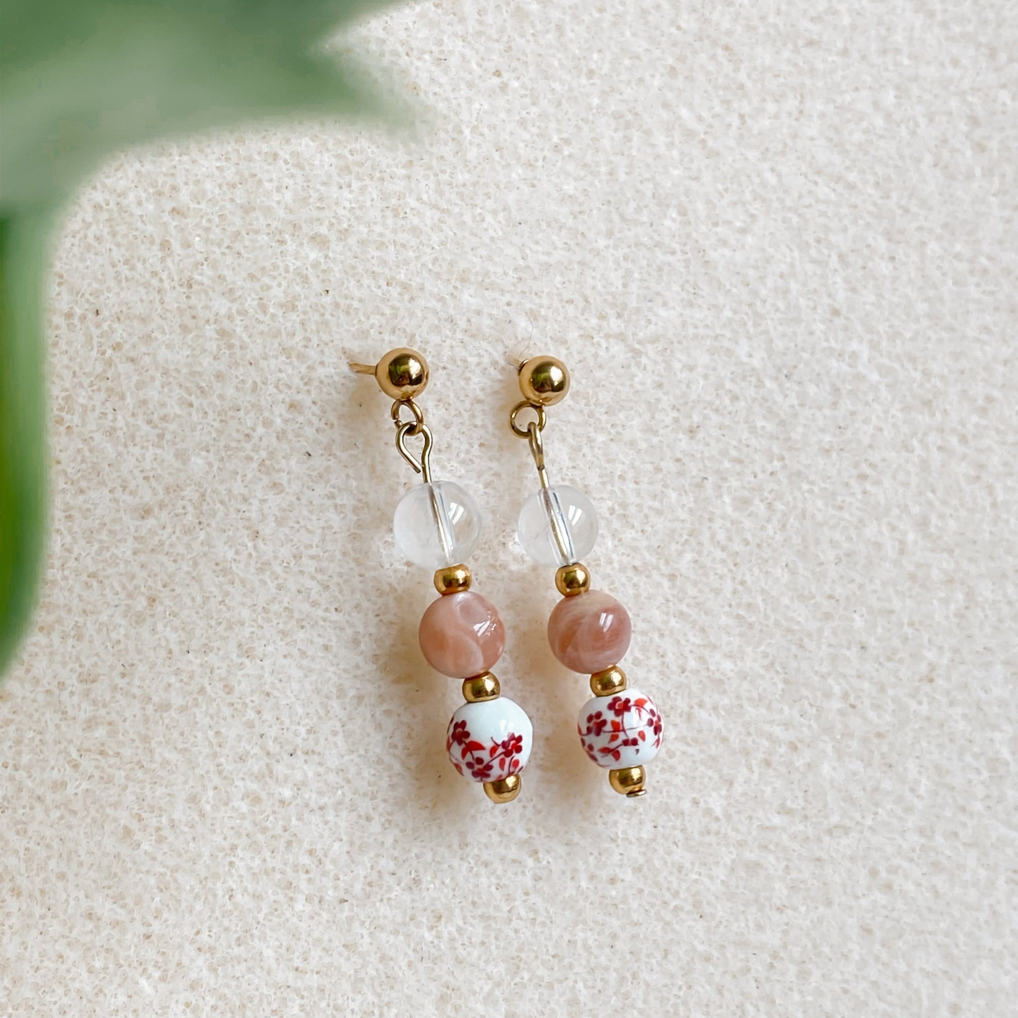 Boucles d’oreilles en pierres naturelles | HANAMI