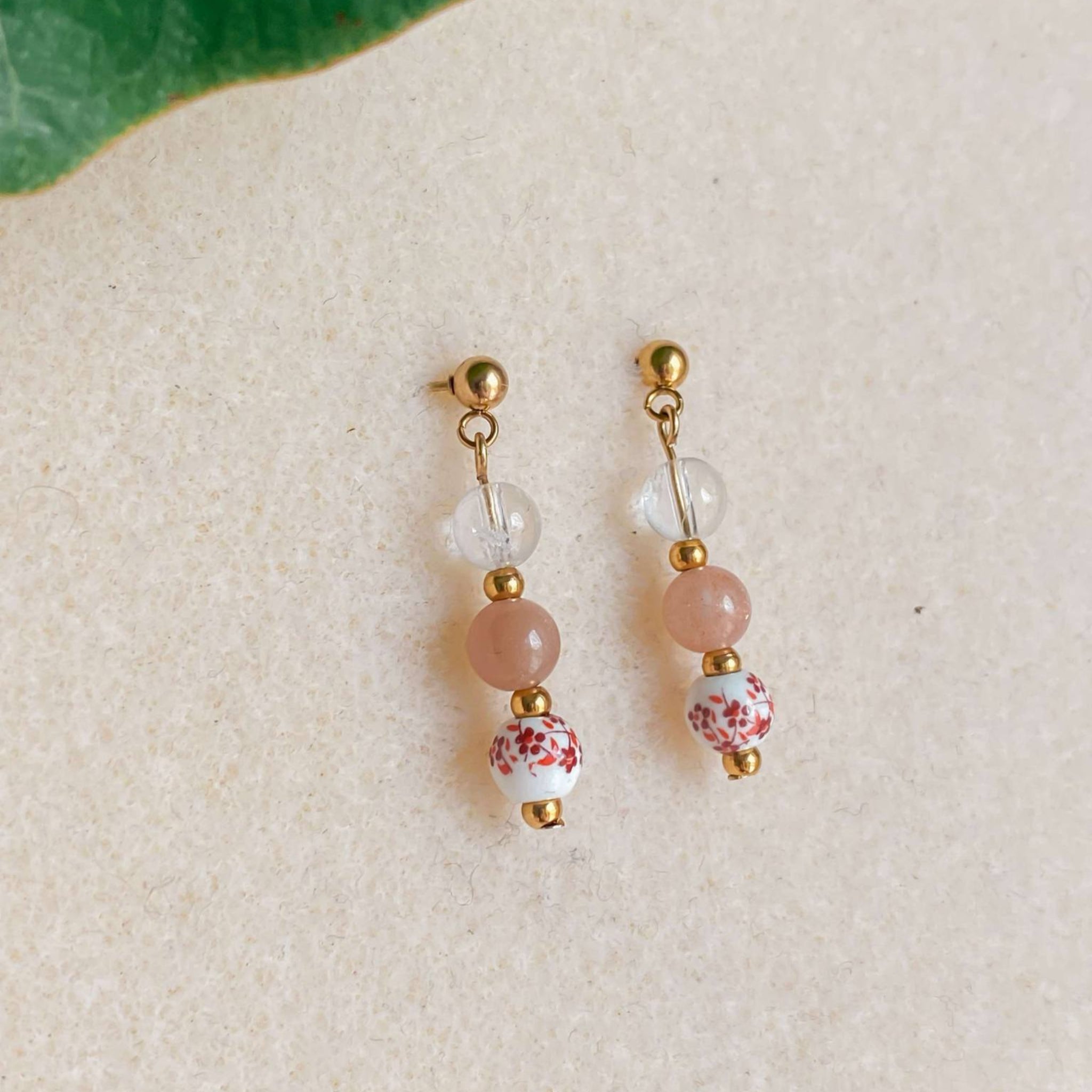 Boucles d’oreilles en pierres naturelles | HANAMI