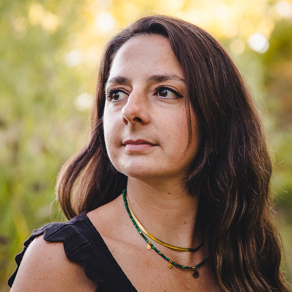 Collier ras de cou doré en acier inoxydable 18K | CLÉOPÂTRE